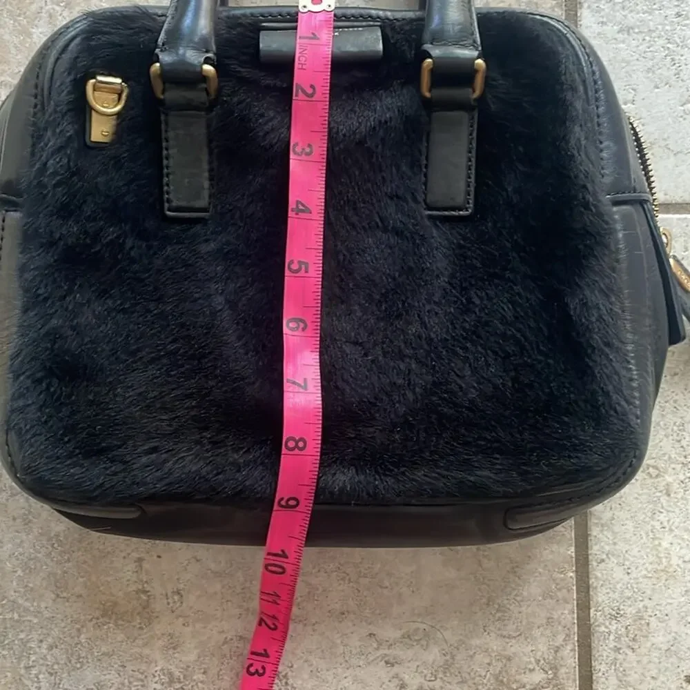 Marc By Marc Jacobs Shearling Satchel Black